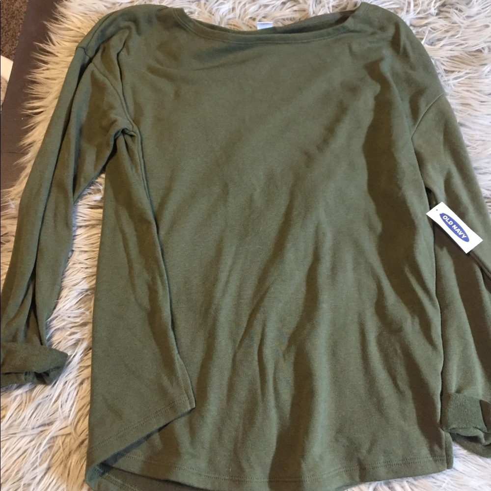 NWT Heathered Green Longsleeve